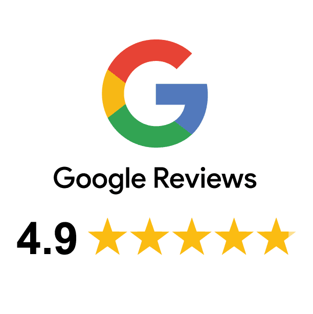 4.9 star google reviews